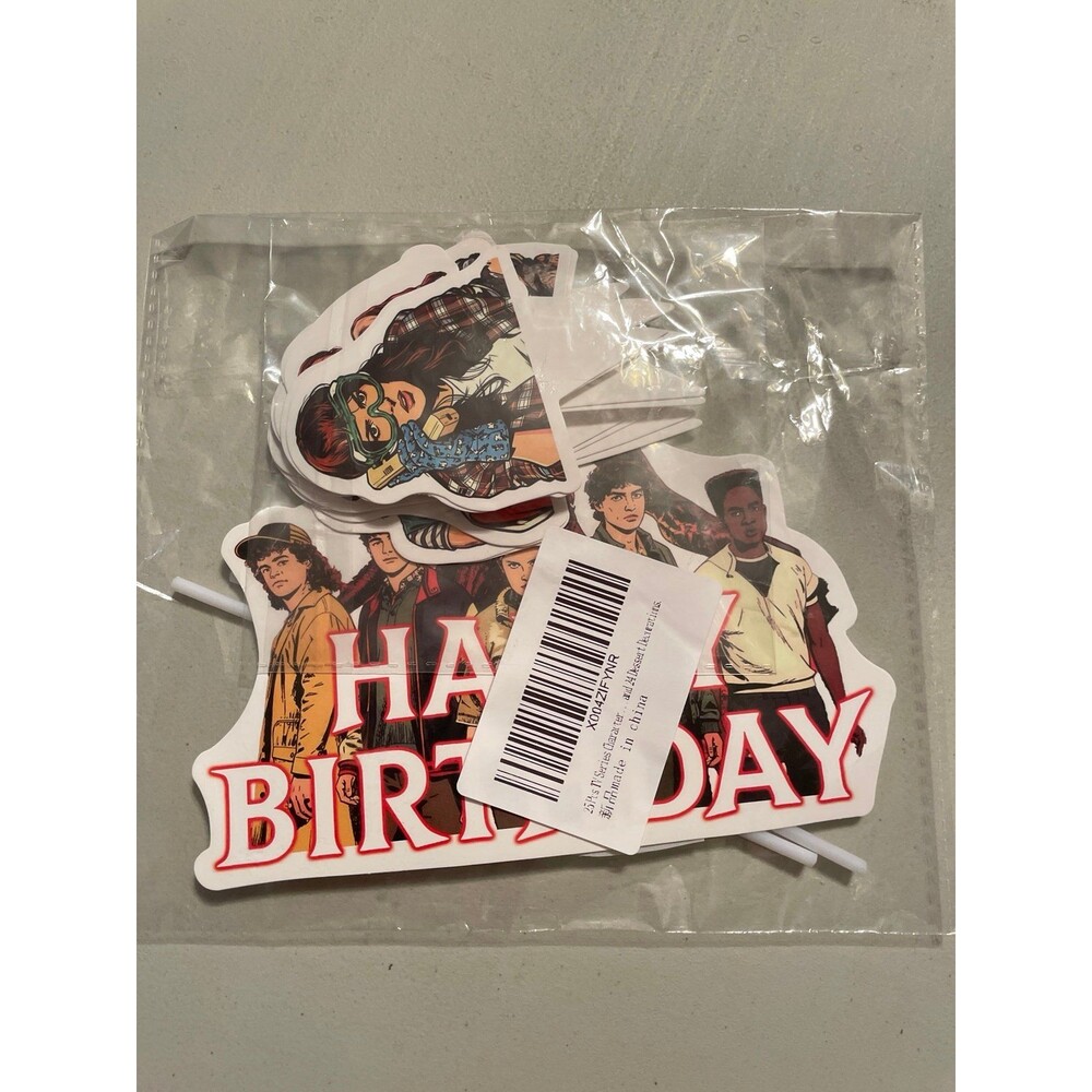 Stranger Things Birthday Cake Topper Decorations 25pc New